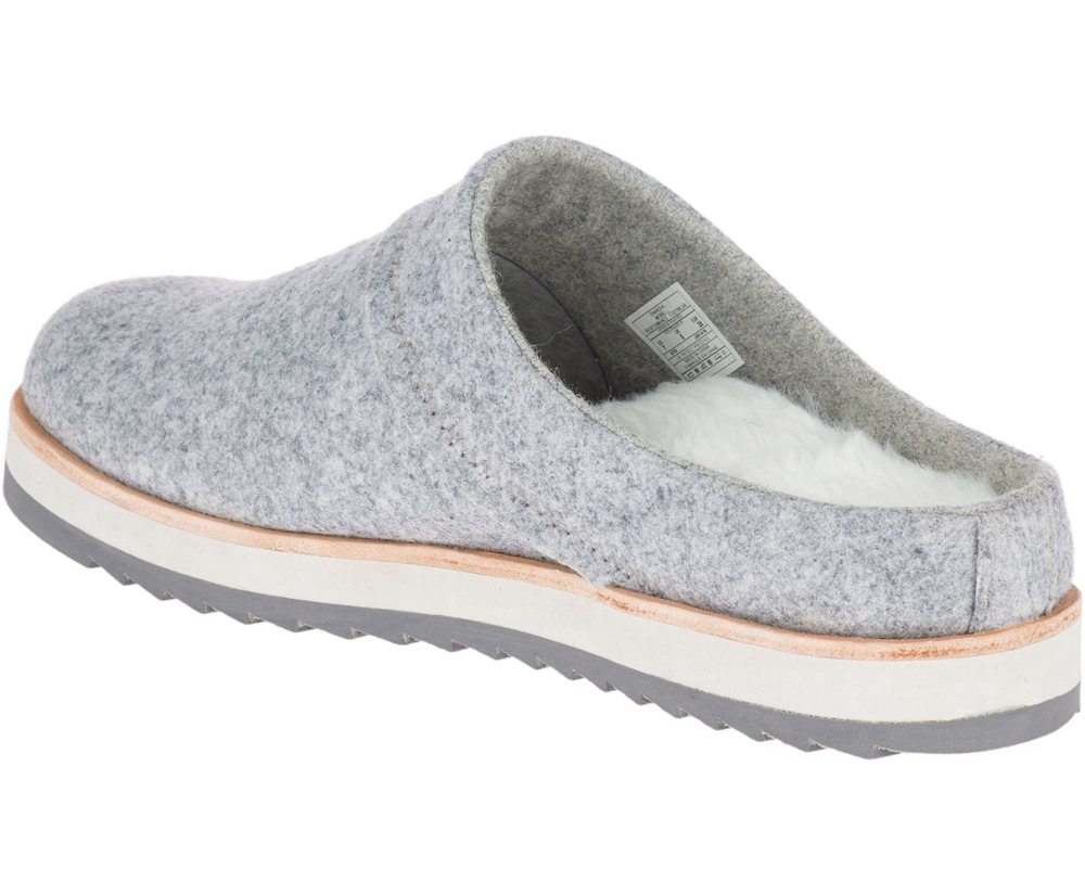 Merrell Barefoot Sko Dame - Juno Clog Wool - Grå - GXN506431